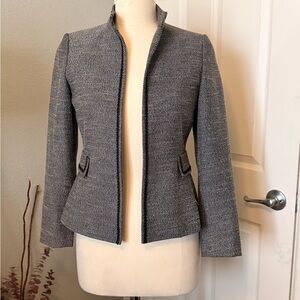 Elegant Women's Black and White Blazer